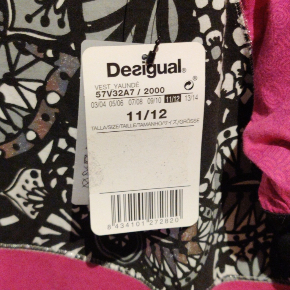 Desigual pink and black dress - Picture 3 of 4